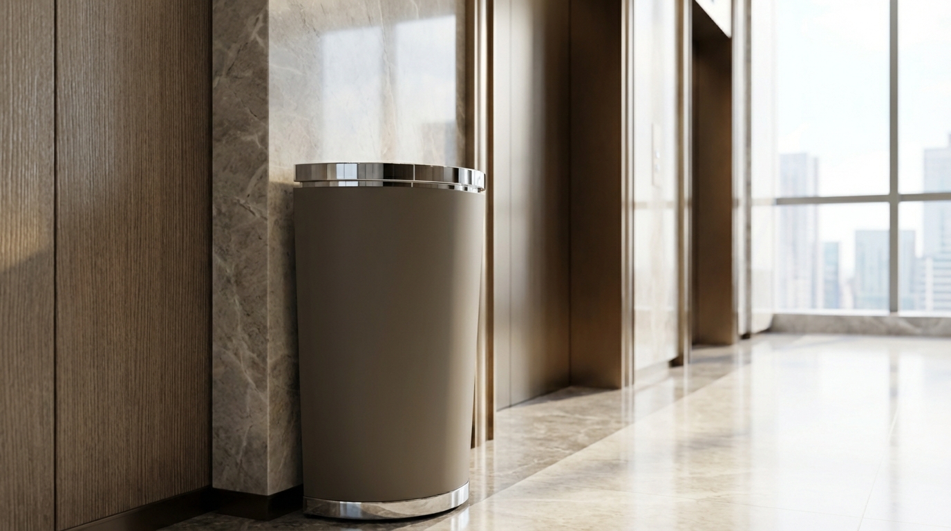 Vernwell receptacle in a hospitality environment